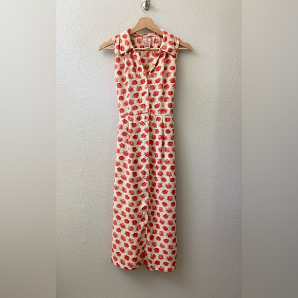 Vintage April Cornell Rose Dress - Picture 4 of 8